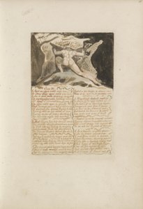 Cap. IV, Età su età rotolavano su di lui..., tavola 13 da Il primo libro di Urizen, 1794